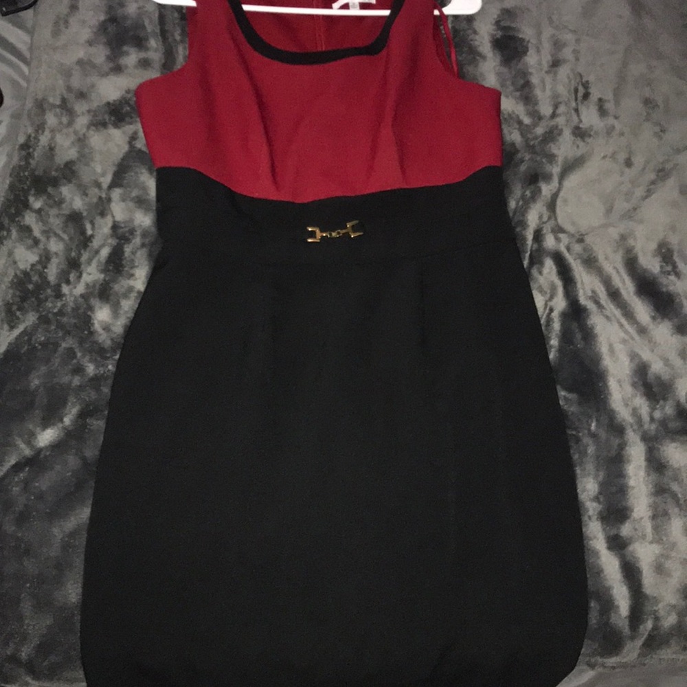 formal red dress